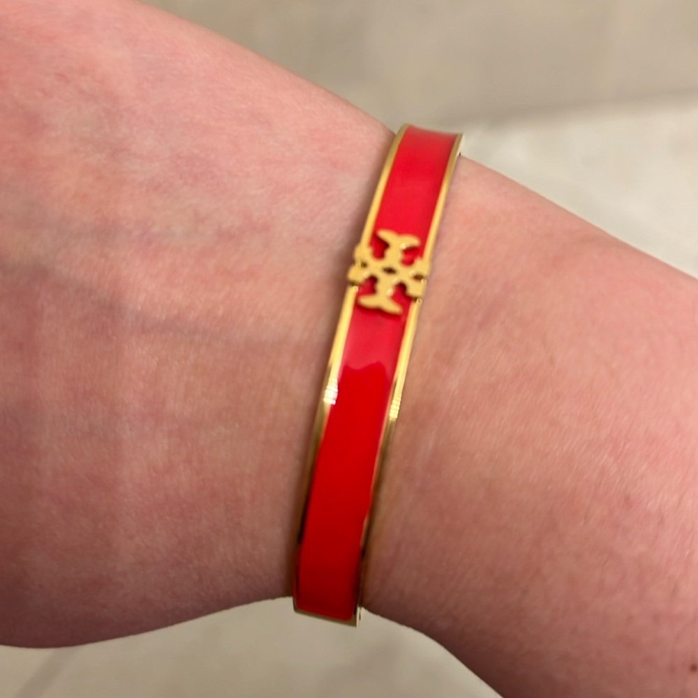 ENAMEL BRACELET GOLD/RED